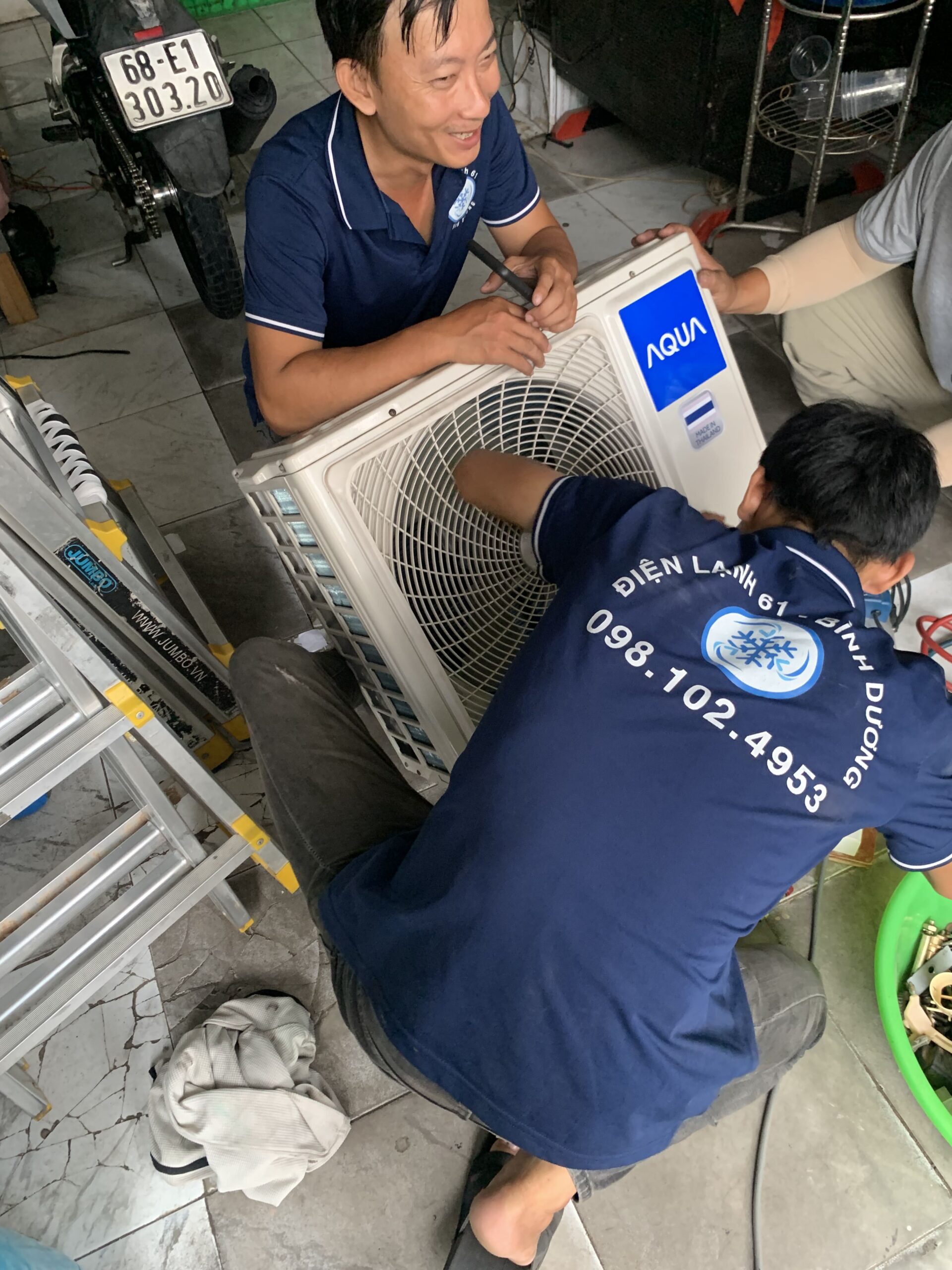 Thợ Điện Lạnh 61 kiểm tra gas máy lạnh minh bạch tại Dĩ An