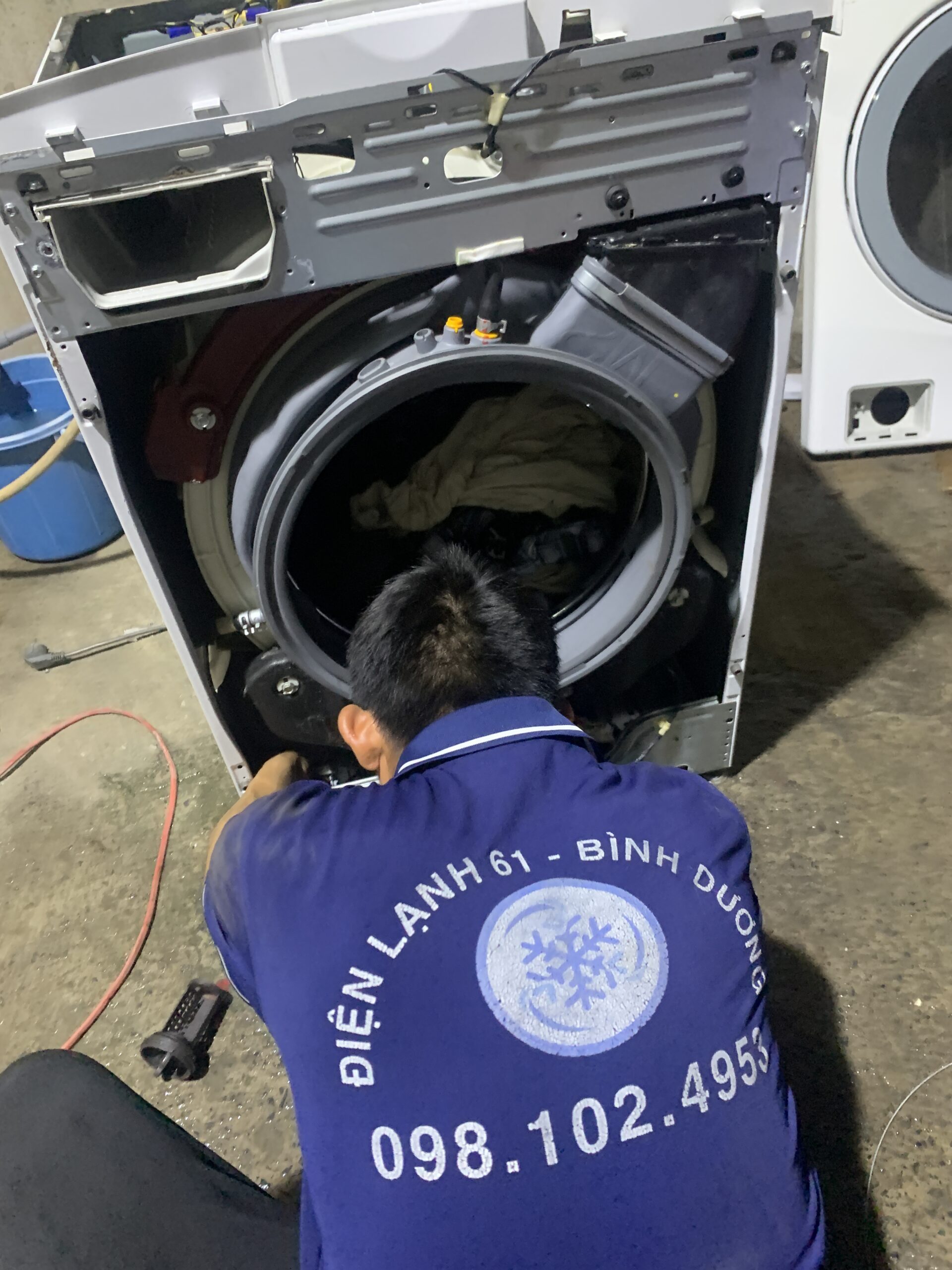 Sửa máy giặt LG có chức năng sấy tại Dĩ An