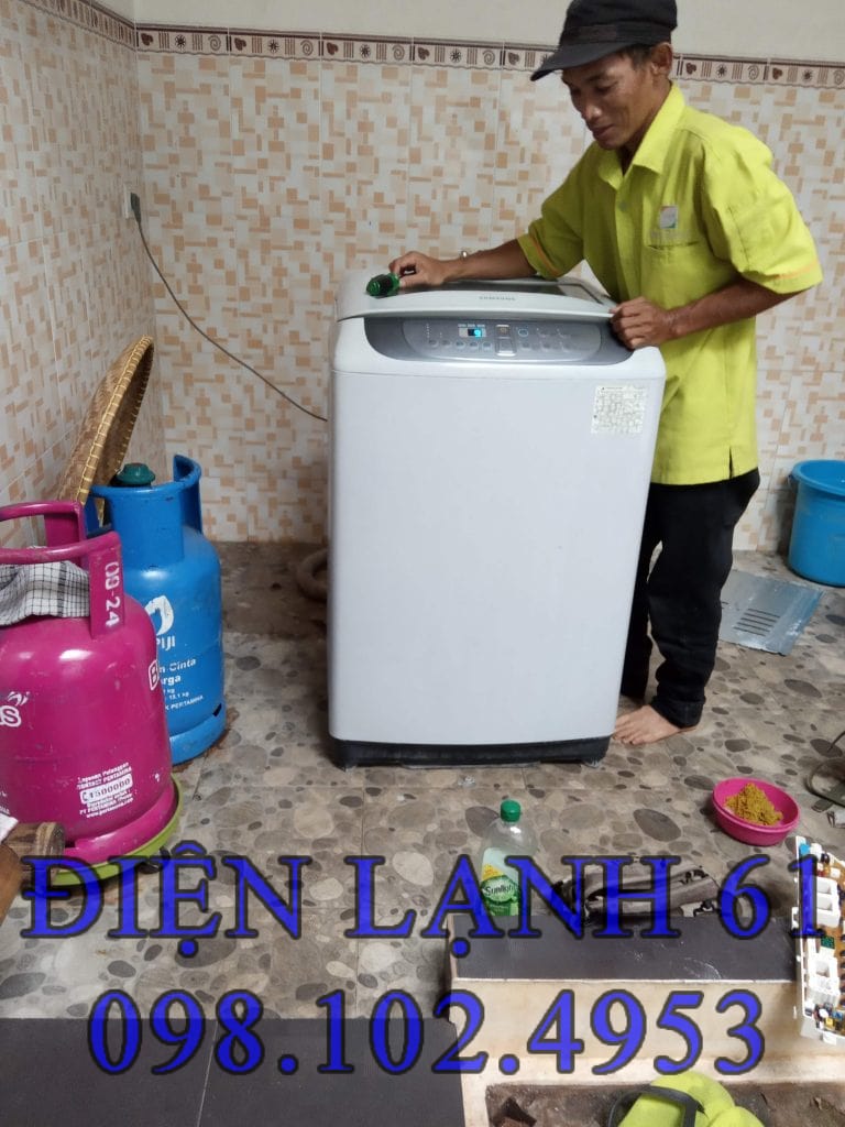 Sửa máy giặt tại nhà của khách Thuận An Sửa máy giặt tại nhà của khách Thuận An