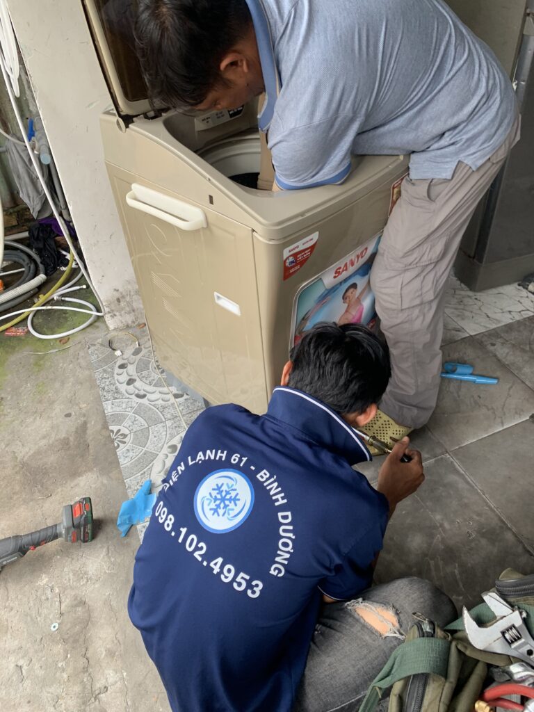 Vệ sinh máy giặt Dĩ An uy tín và chuyên nghiệp Điện Lạnh 61