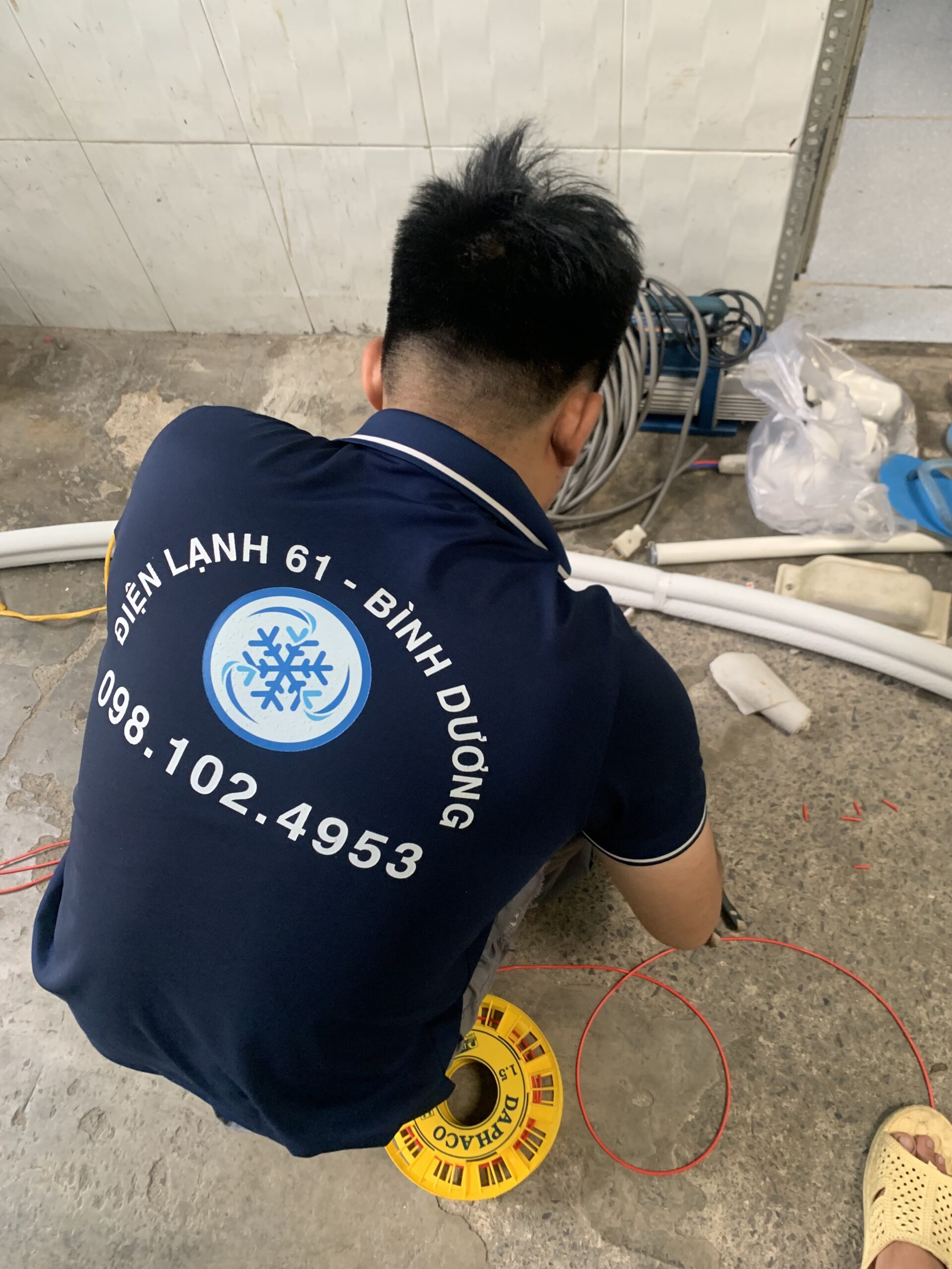 Dịch vụ tháo lắp máy lạnh giá rẻ tại Bình Dương của Điện Lạnh 61