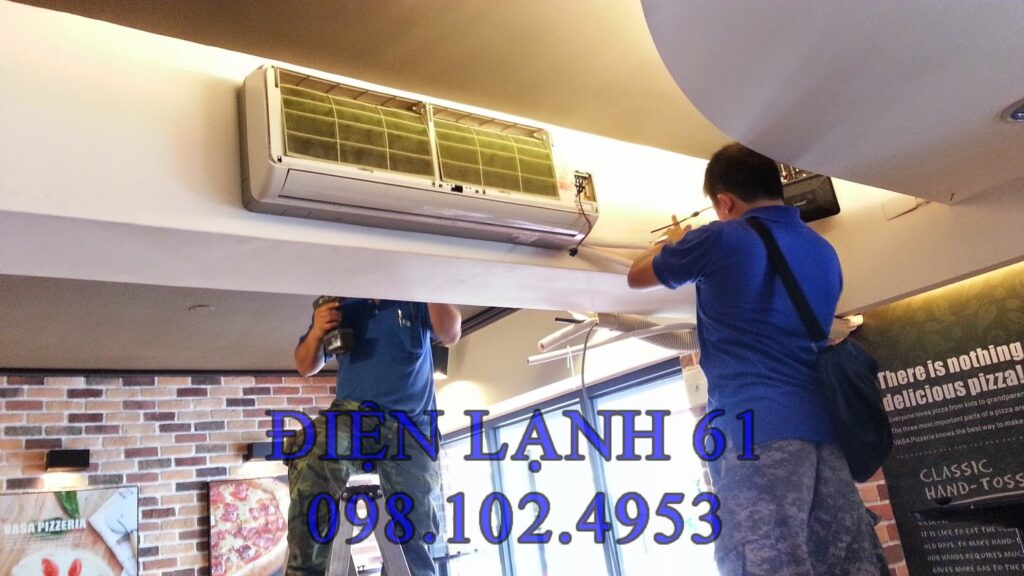 Hoàn thành tháo lắp máy lạnh cho khách ở Tân Uyên Hoàn thành tháo lắp máy lạnh cho khách ở Tân Uyên