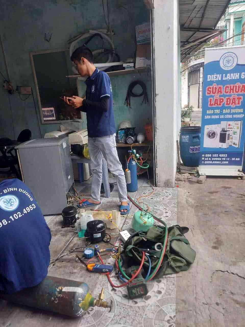 Sửa máy lạnh không chạy quạt dàn nóng tại nhà ở Thủ Dầu Một