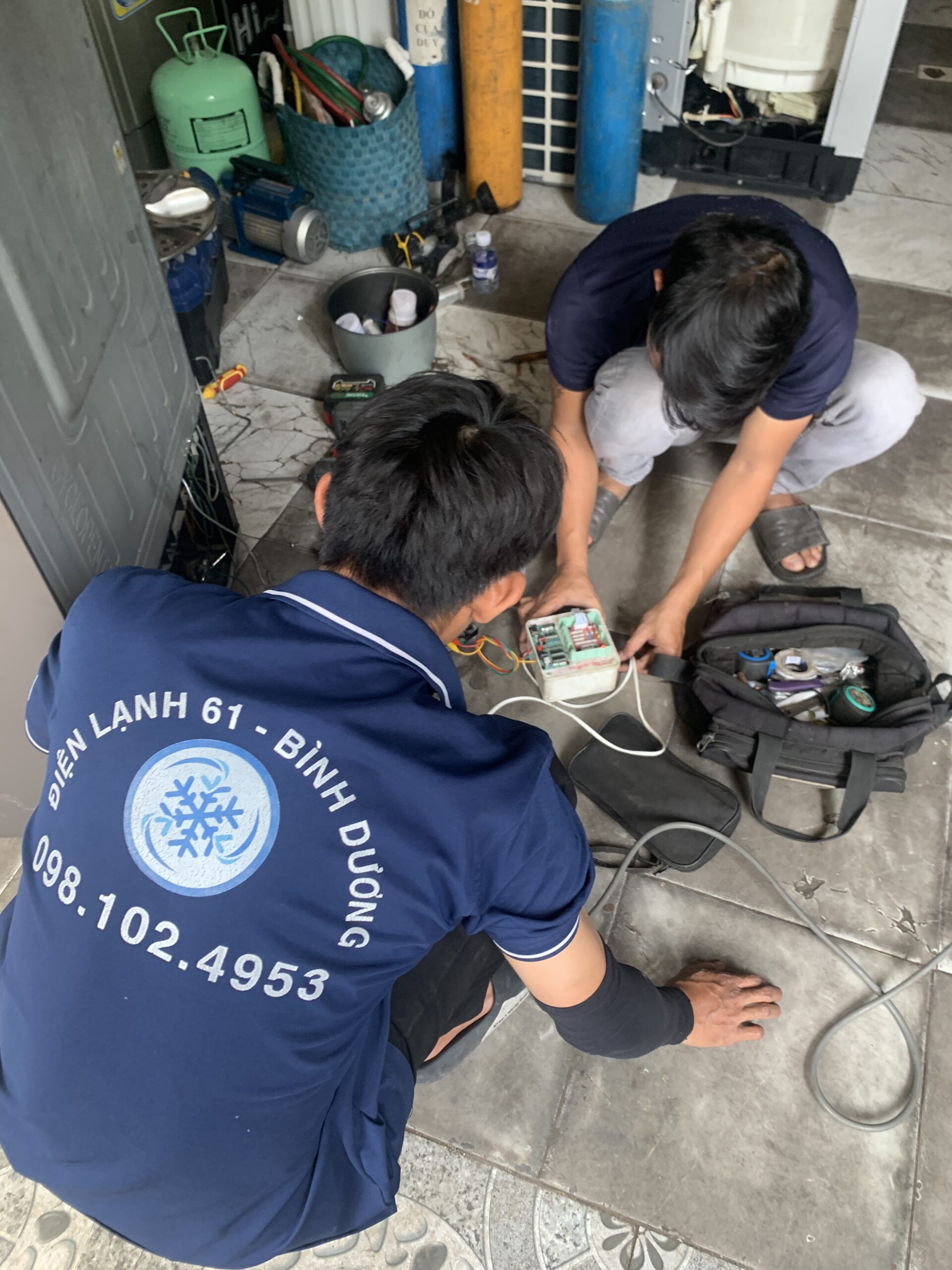 Thay block máy nén tủ lạnh tại Bình Dương bảo hành dài hạn