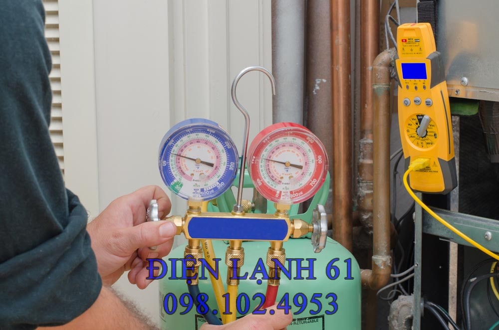 Kỹ thuật viên Điện Lạnh 61 bơm gas máy lạnh tại Dĩ An Kỹ thuật viên Điện Lạnh 61 bơm gas máy lạnh tại Dĩ An