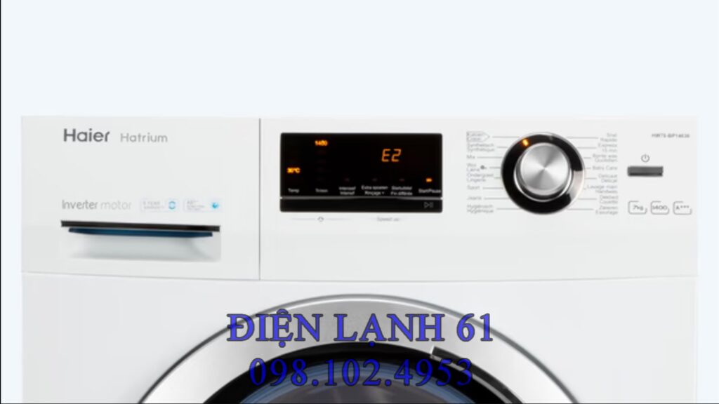 Máy giặt báo lỗi E2 do không cấp nước Máy giặt báo lỗi E2 do không cấp nước