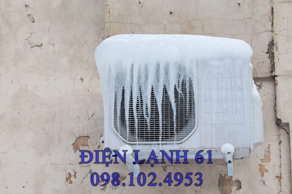 máy lạnh bị tuyết bám máy lạnh bị tuyết bám