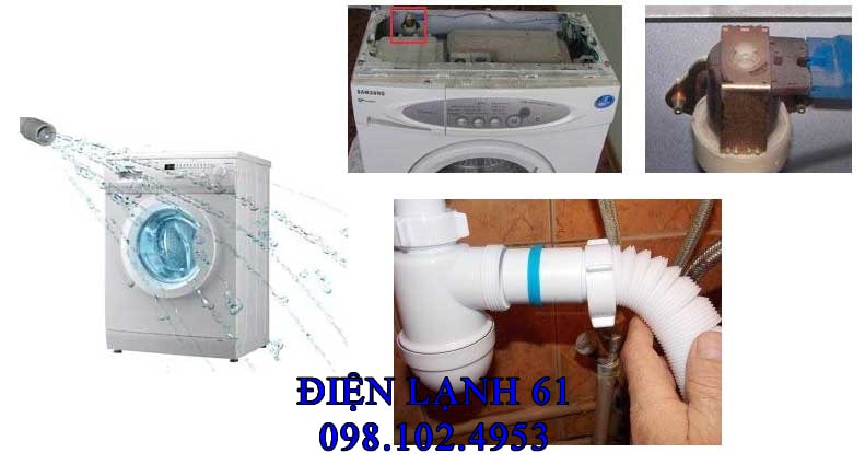 Công tắc áp suất máy giặt hỏng gây tràn nước