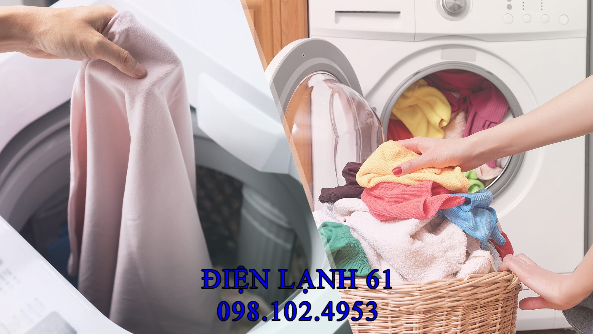 Máy giặt cửa trên với nắp mở bên trên và cánh khuấy ở giữa lồng giặt