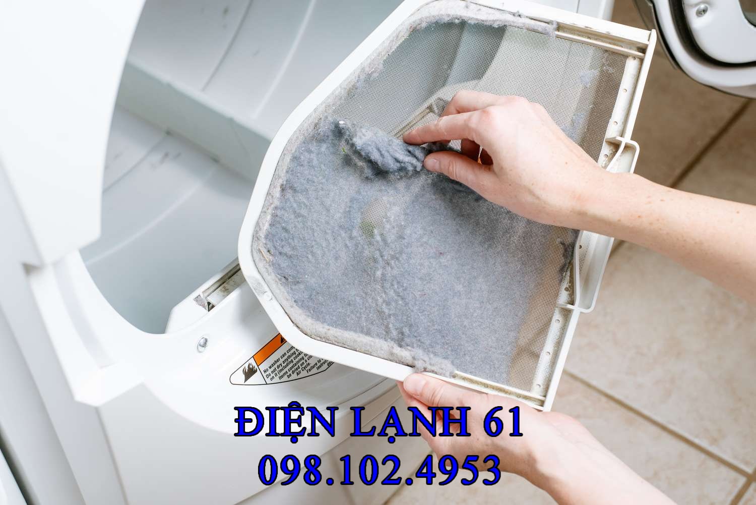 Vệ sinh công nghiệp máy sấy Dĩ An loại bỏ bụi vải tắc nghẽn