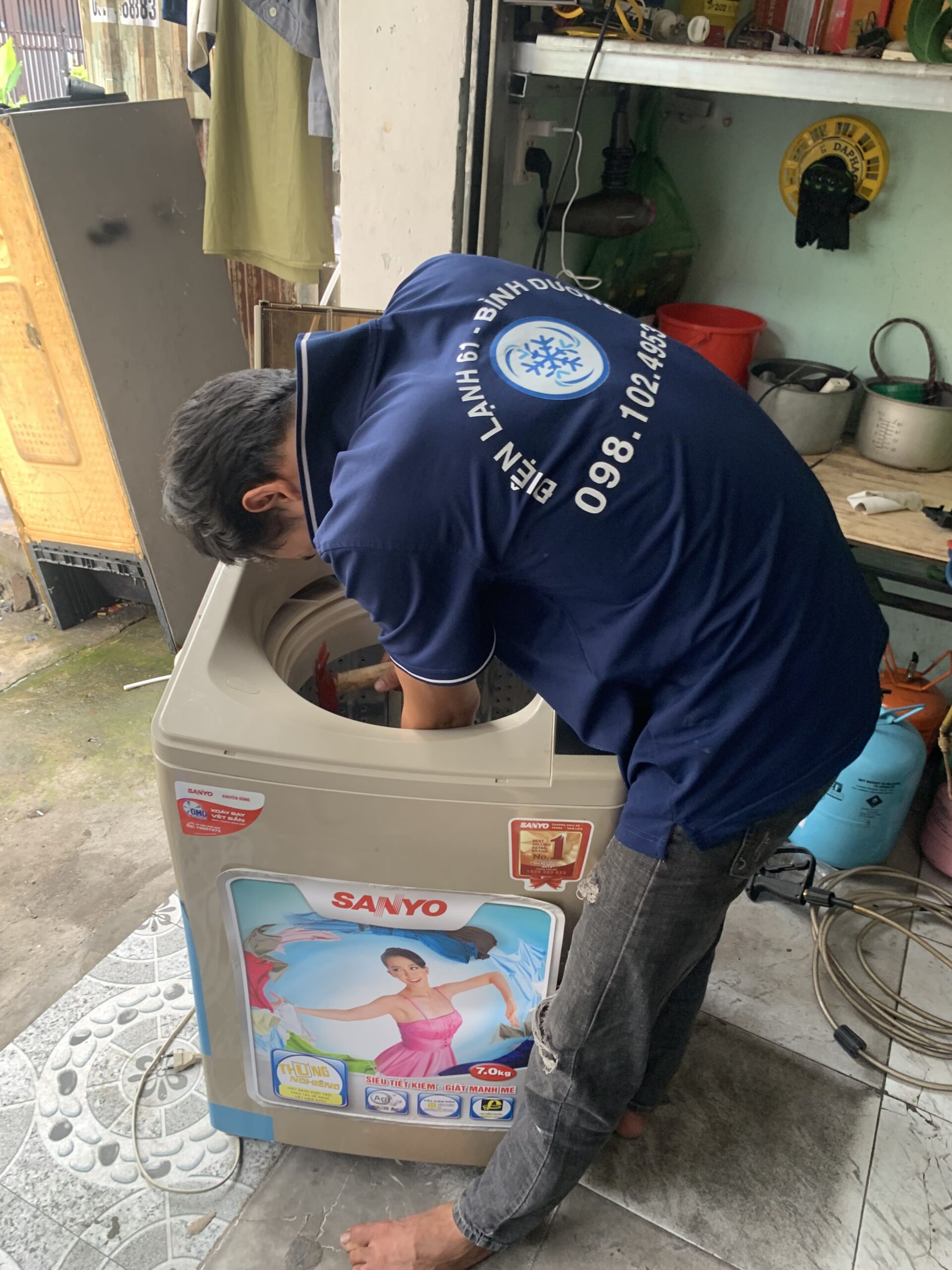 Thay thế phao áp lực máy giặt chính hãng các dòng Samsung LG Electrolux Toshiba