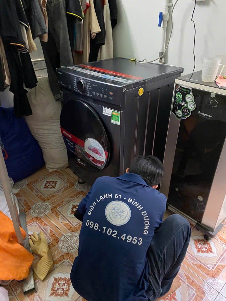 Dịch vụ sửa máy giặt cửa ngang Inverter tận nơi ở Đông Hòa Dĩ An