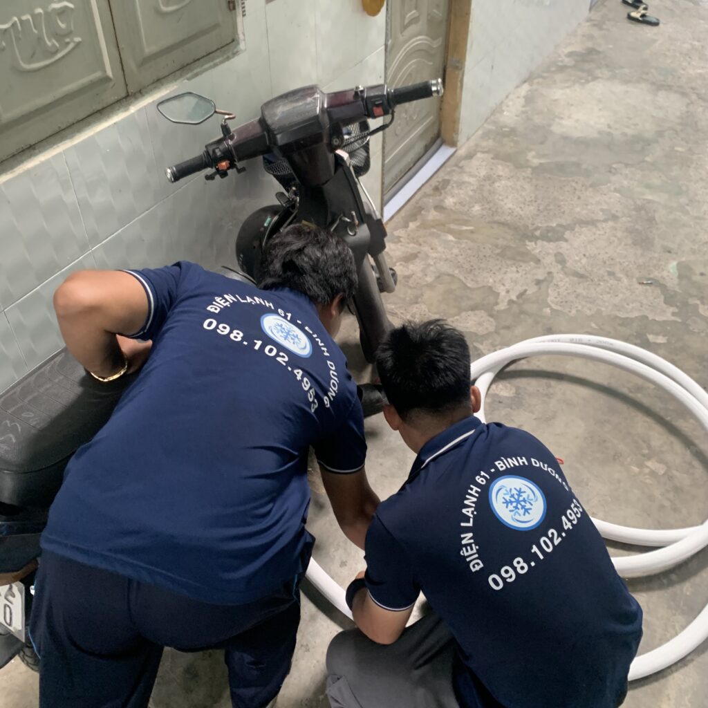 Dịch vụ sửa máy lạnh tại Đông Hòa, Dĩ An uy tín bởi Điện Lạnh 61