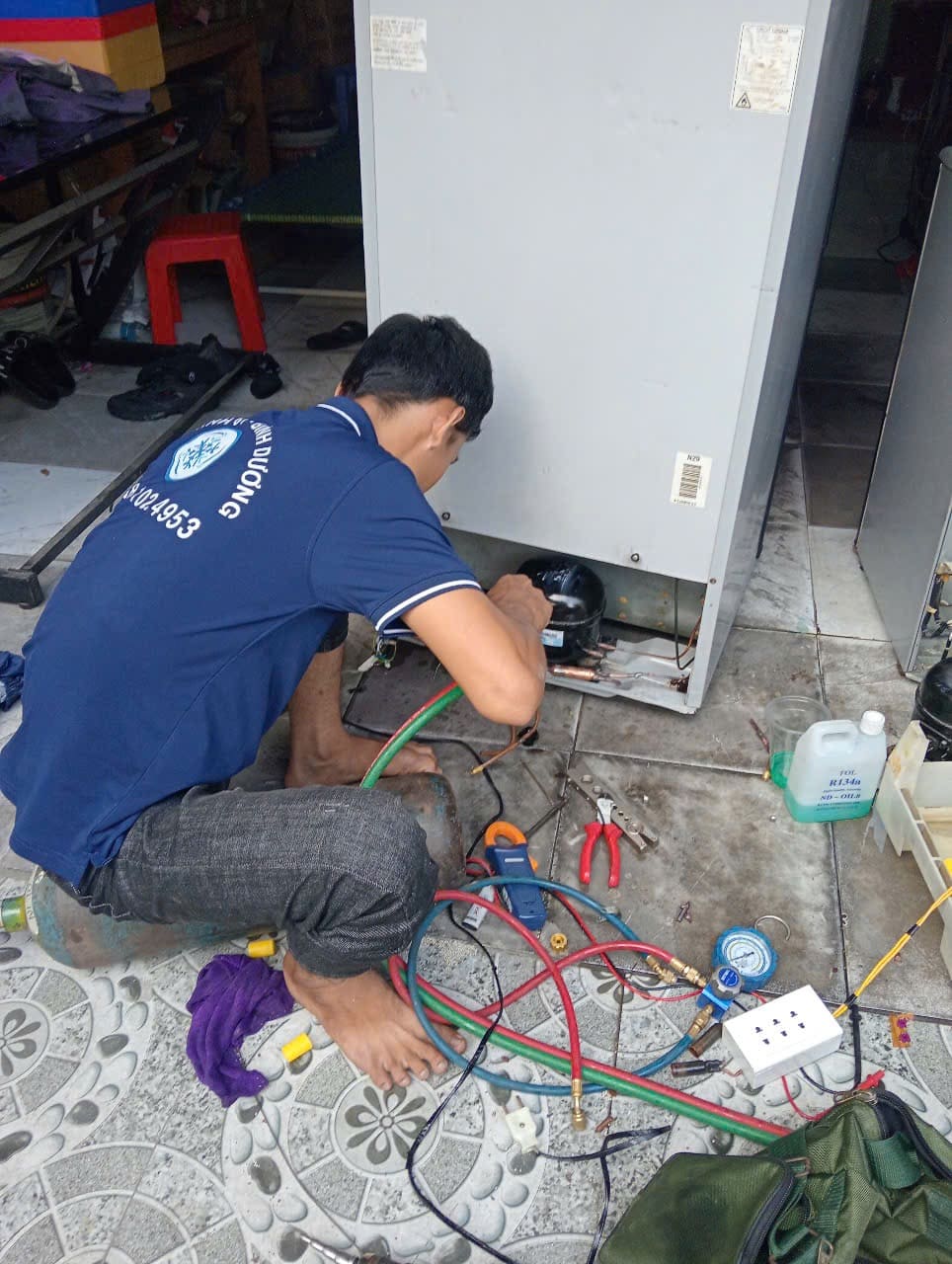 Thợ sửa tủ lạnh uy tín tại Lái Thiêu Thuận An Điện Lạnh 61