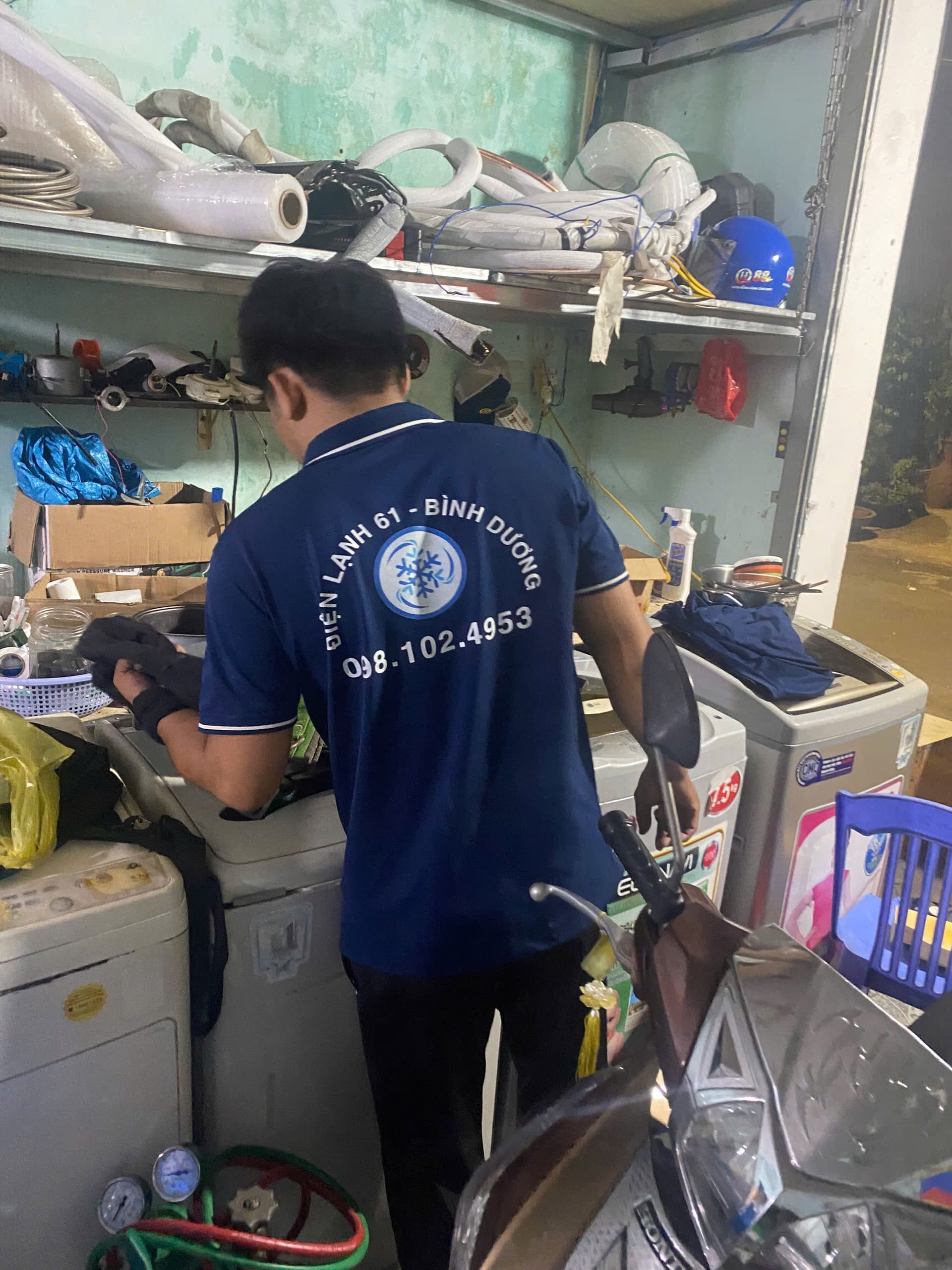 Bảng điều khiển máy giặt hiển thị mã lỗi, Điện lạnh 61 có thể chẩn đoán và sửa chữa nhanh chóng tại Bình Hòa