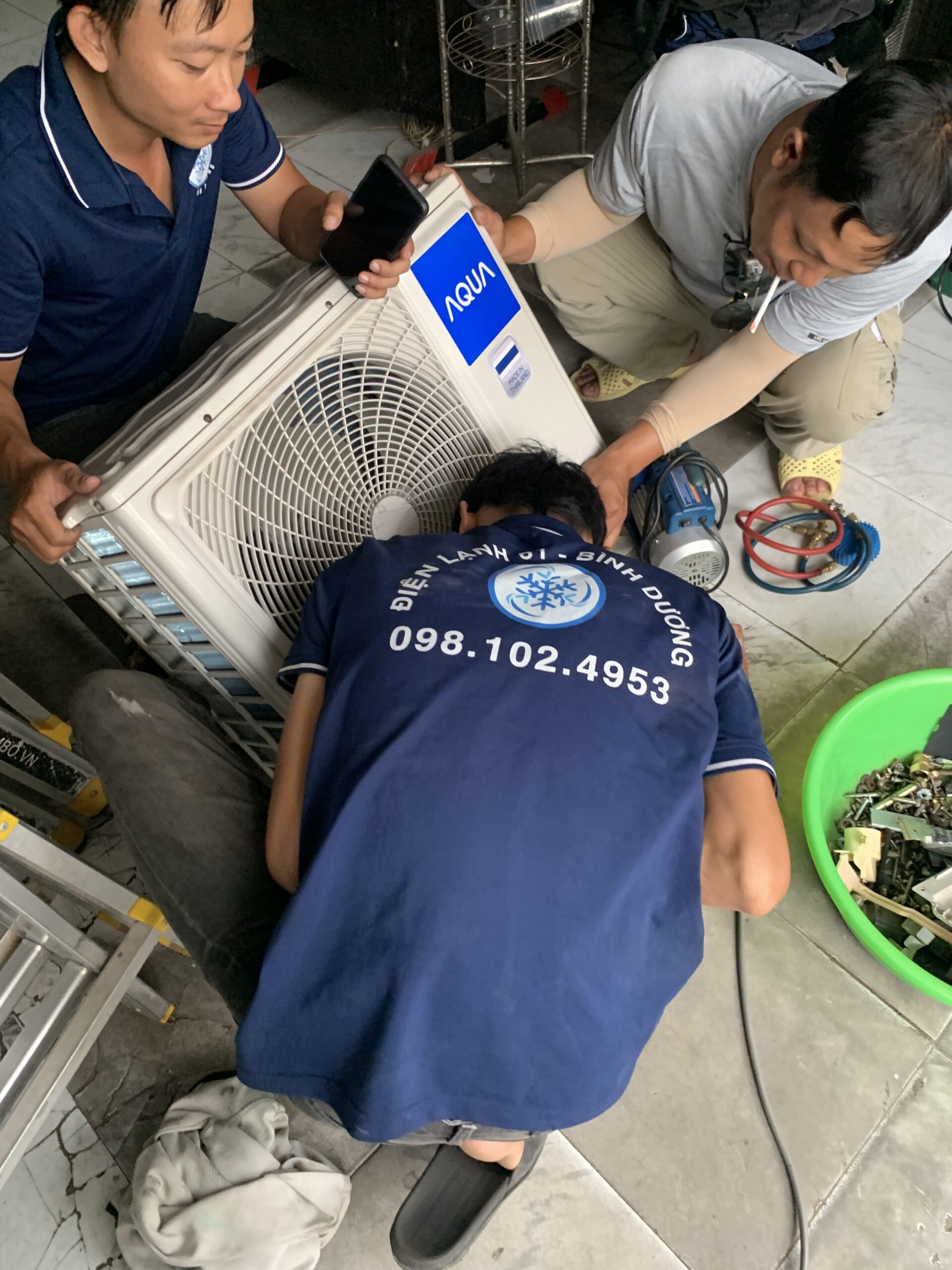 Điện Lạnh 61 chuyên di dời, tháo lắp máy lạnh cho chung cư, nhà phố tại Thủ Đức.