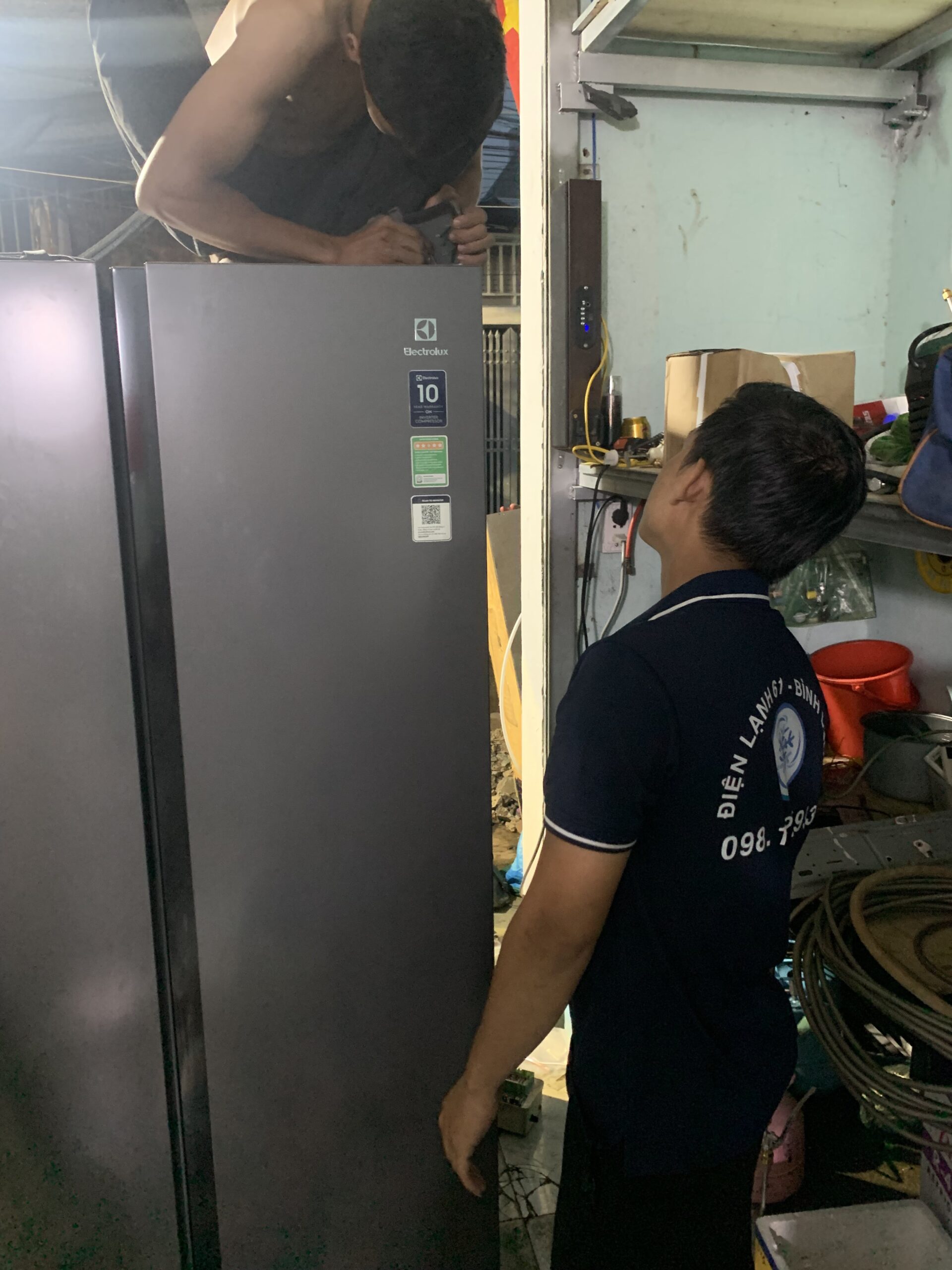 Điện lạnh 61 chuyên sửa tủ lạnh side by side các hãng (Samsung, LG, Hitachi...) tại khu vực Tam Bình.