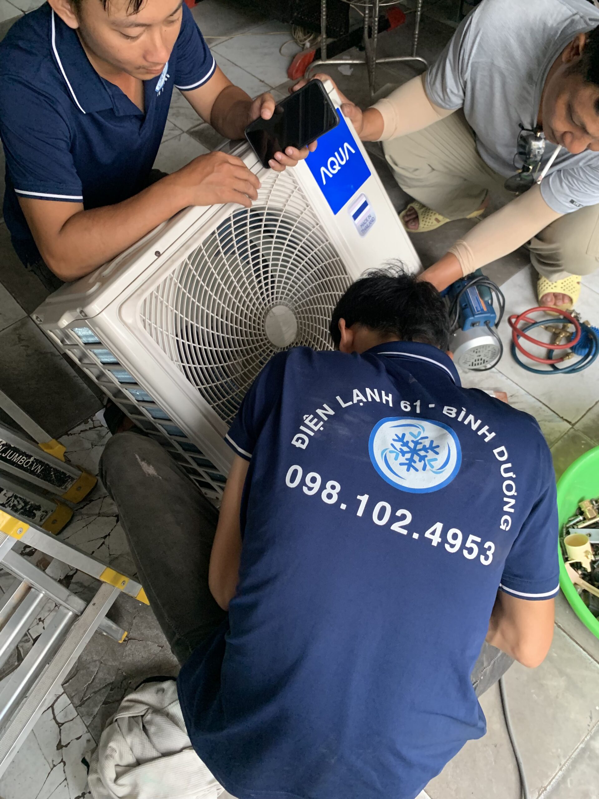 Sửa bo mạch máy lạnh Inverter tại Linh Xuân - Dịch vụ đòi hỏi kỹ thuật cao của Điện Lạnh 61.