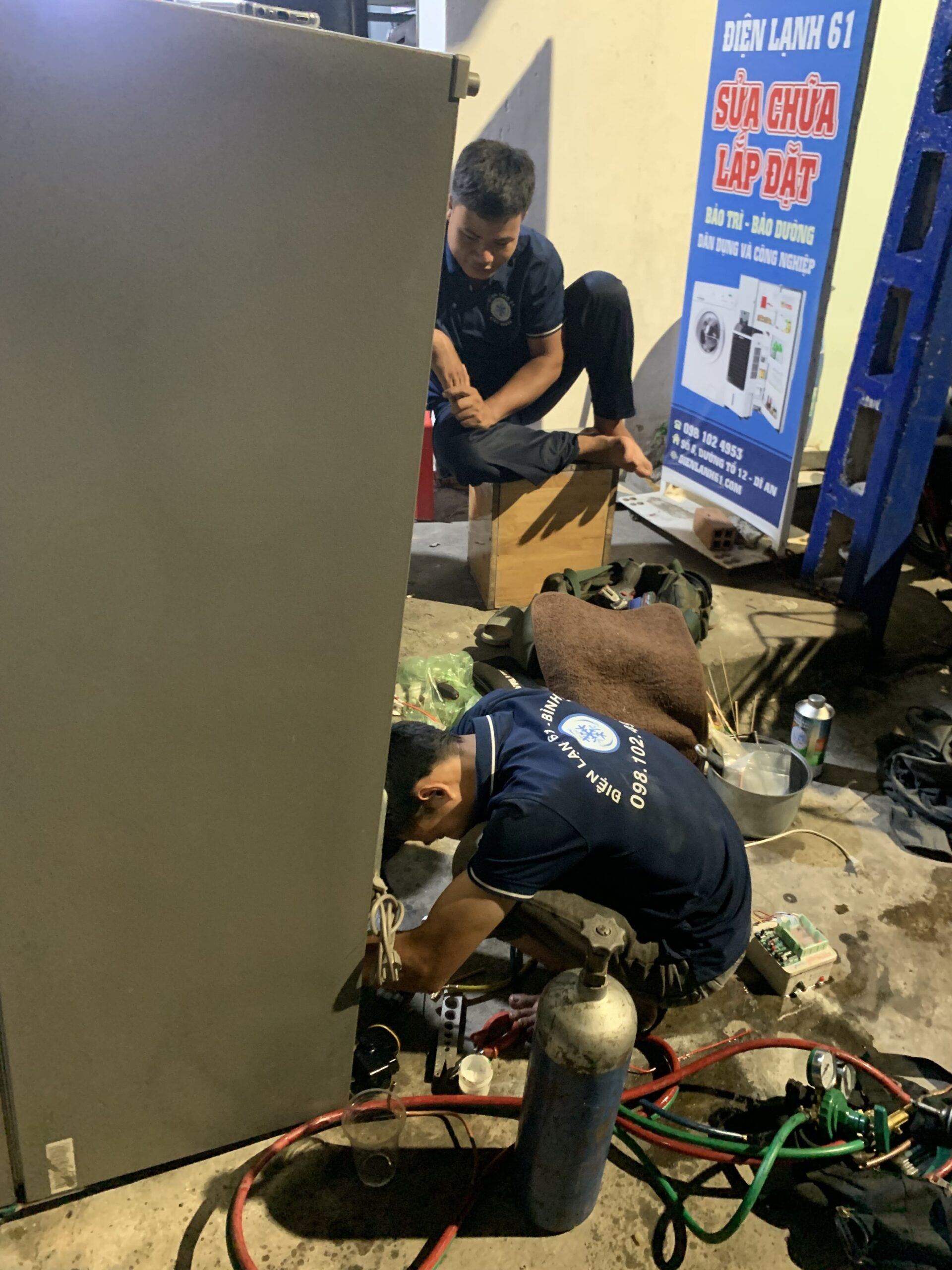 Tình trạng ngăn đá tủ lạnh không đông - một lỗi phổ biến được Điện lạnh 61 sửa chữa nhanh chóng tại Tam Bình.