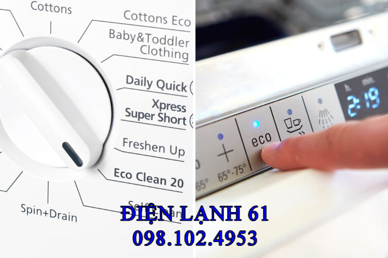 Bảng so sánh chi tiết các tiêu chí của chế độ Eco Wash và Quick Wash.