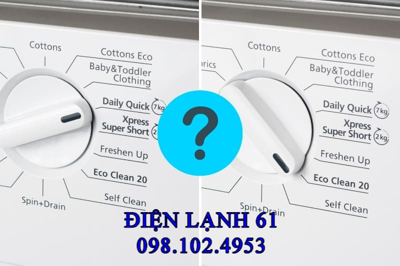 So sánh chi tiết chế độ Eco Wash và chế độ Quick Wash trên máy giặt.