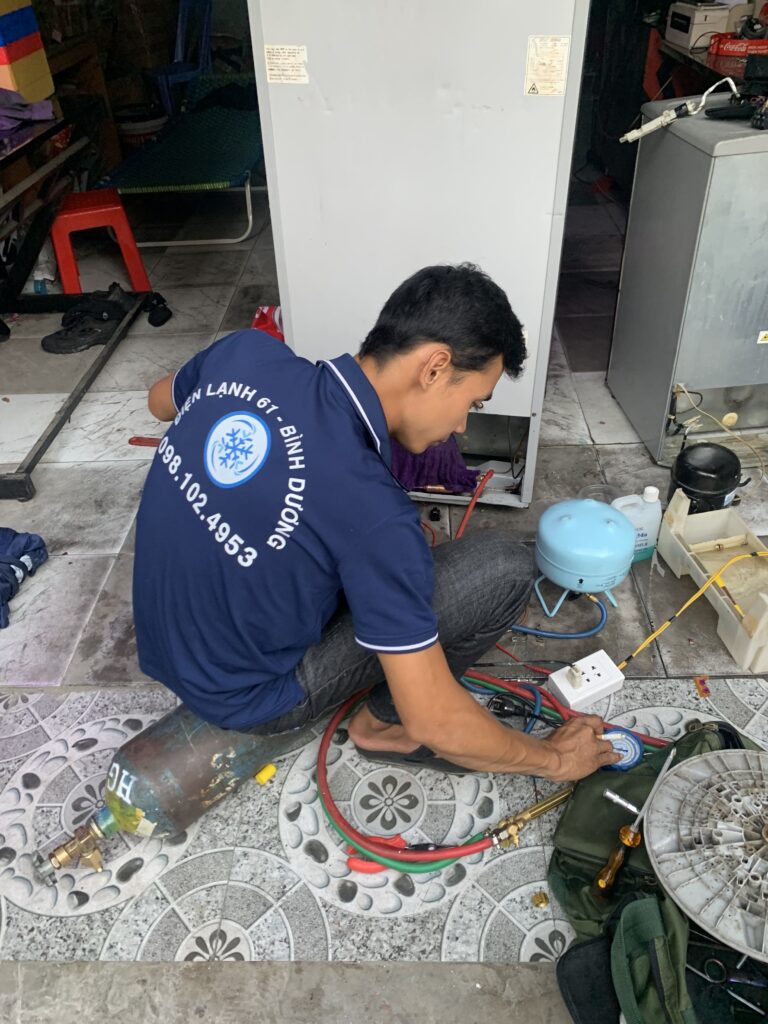 Sửa chữa tủ lạnh tại Thủ Đức Điện Lạnh 61