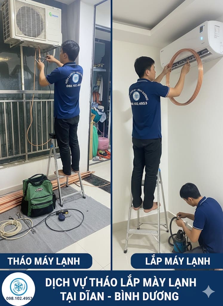 Đội ngũ kỹ thuật viên Điện Lạnh 61 tại Bình Dương Đội ngũ kỹ thuật viên Điện Lạnh 61 tại Bình Dương