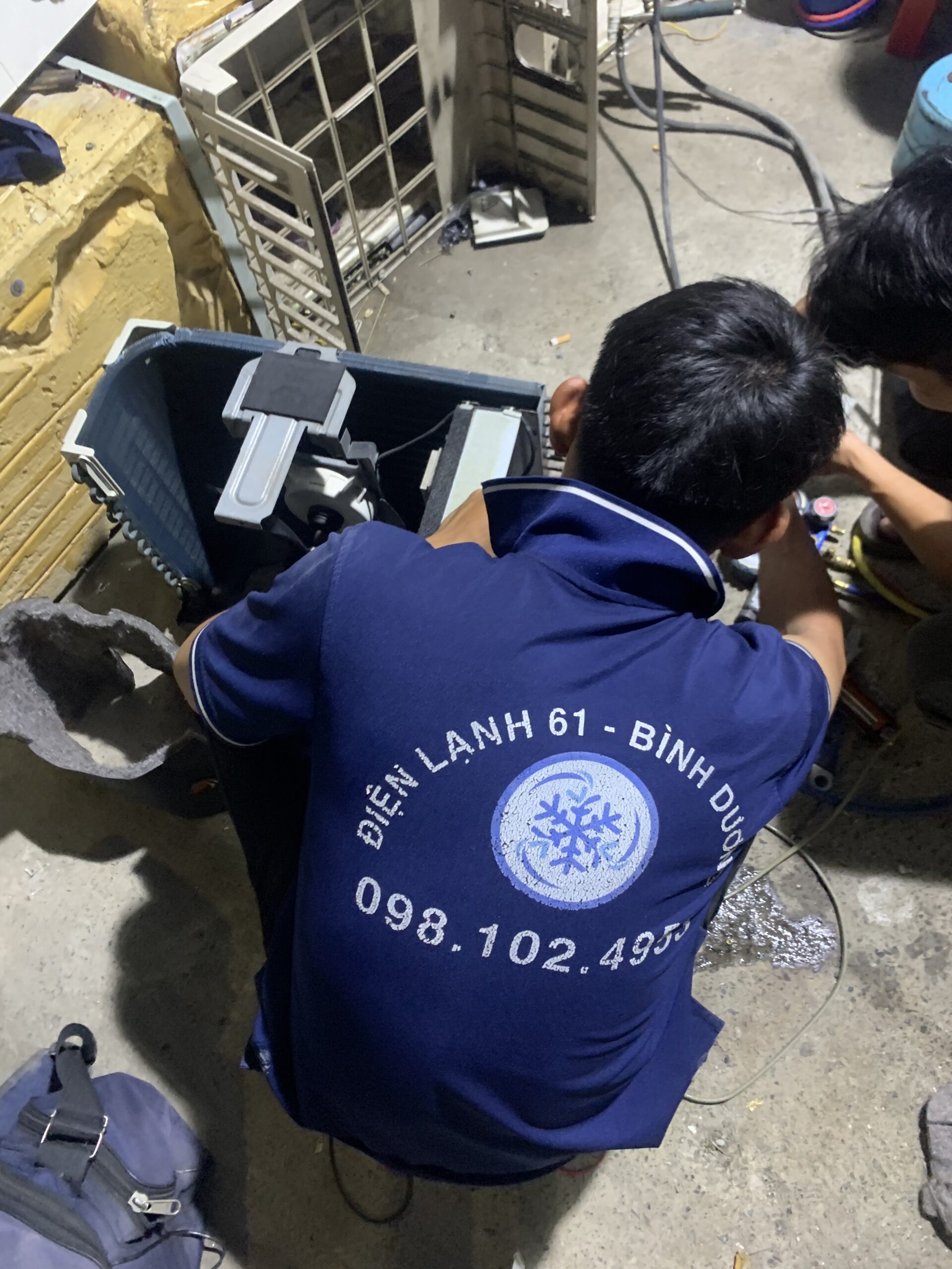 Kiểm tra và xử lý xì trước khi nạp gas
