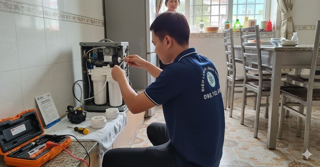 Bộ lõi lọc thô 1-2-3 chính hãng cần thay định kỳ.