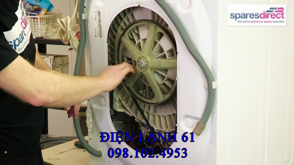 Cách thay dây curoa máy giặt chuyên nghiệp bởi kỹ thuật viên Điện Lạnh 61 tại Dĩ An.