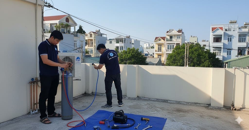 Dịch vụ bơm ga máy lạnh tại phường Hiệp Thành, Thủ Dầu Một.