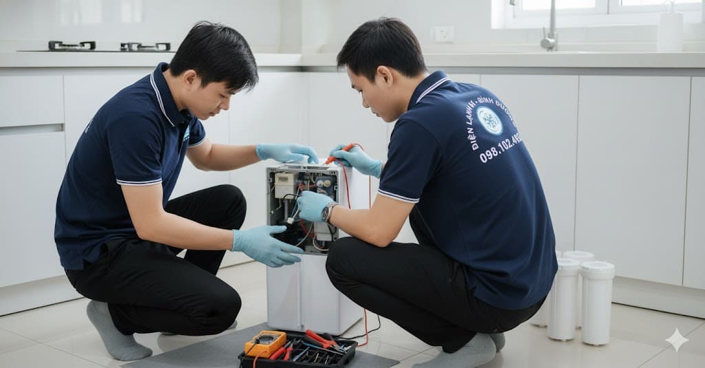 Thay màng lọc RO chính hãng tại Thuận An.