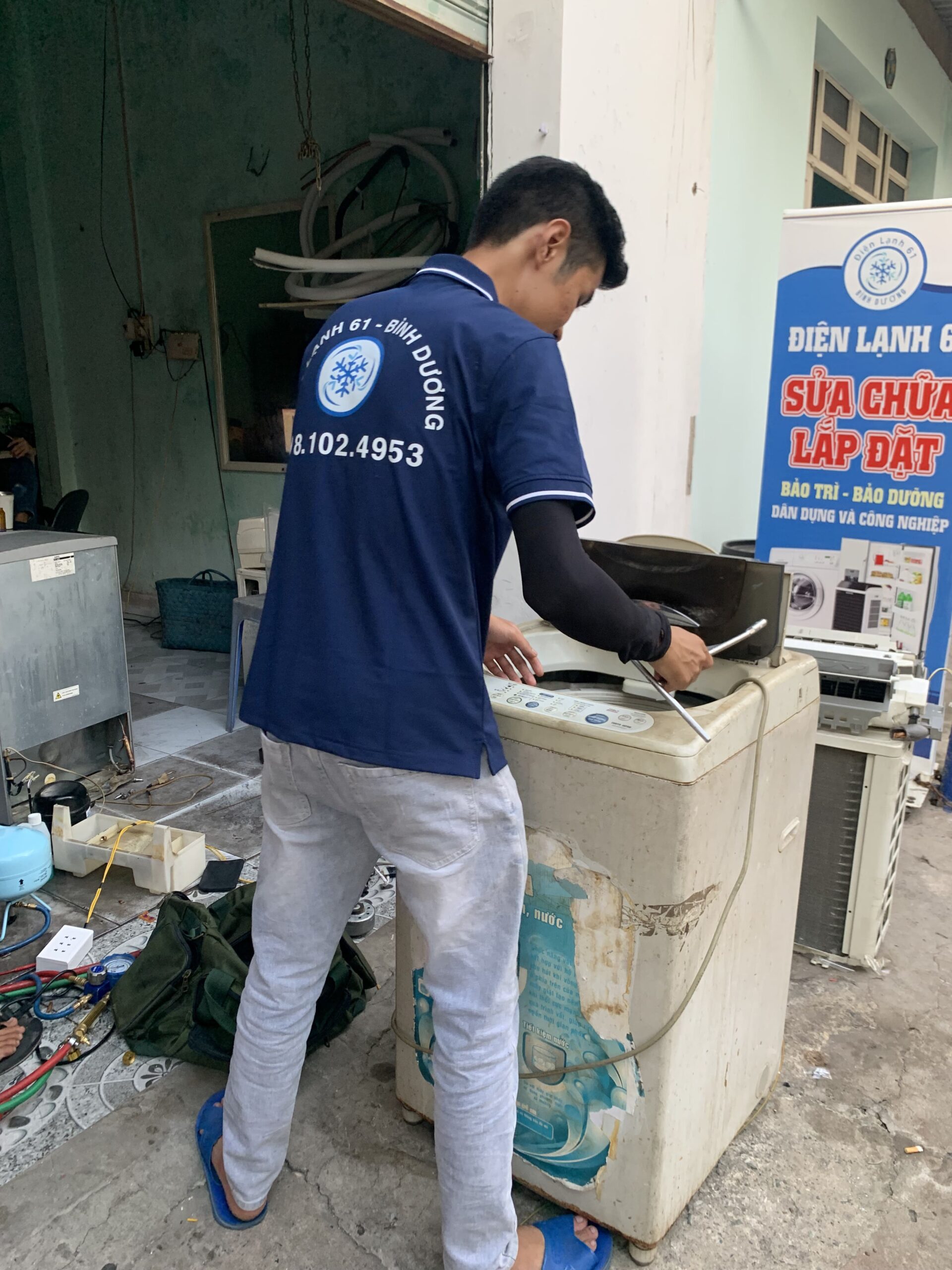 Nhận sửa máy giặt Samsung, LG, Toshiba, Electrolux tại Biên Hòa