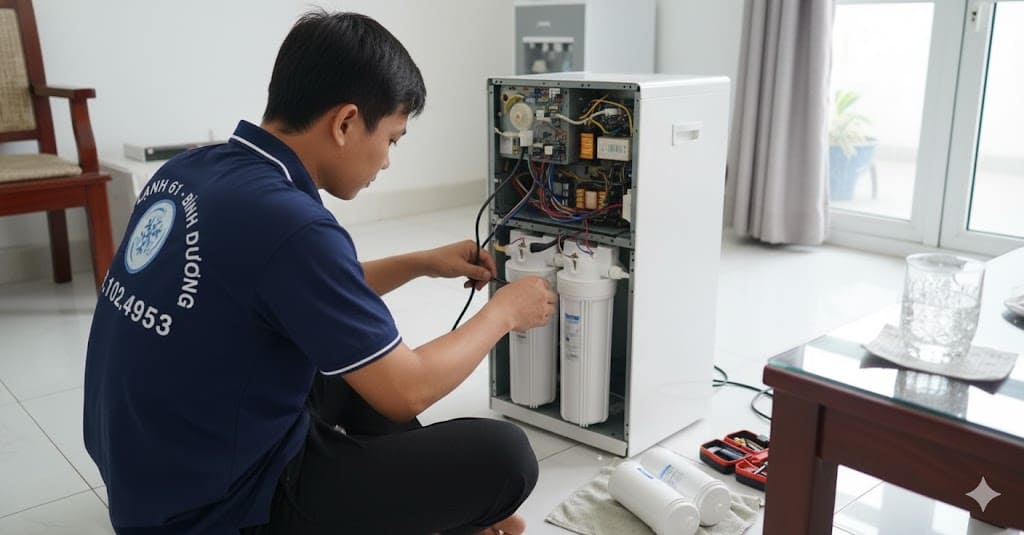 Dịch vụ thay lõi lọc nước Thuận An chính hãng.