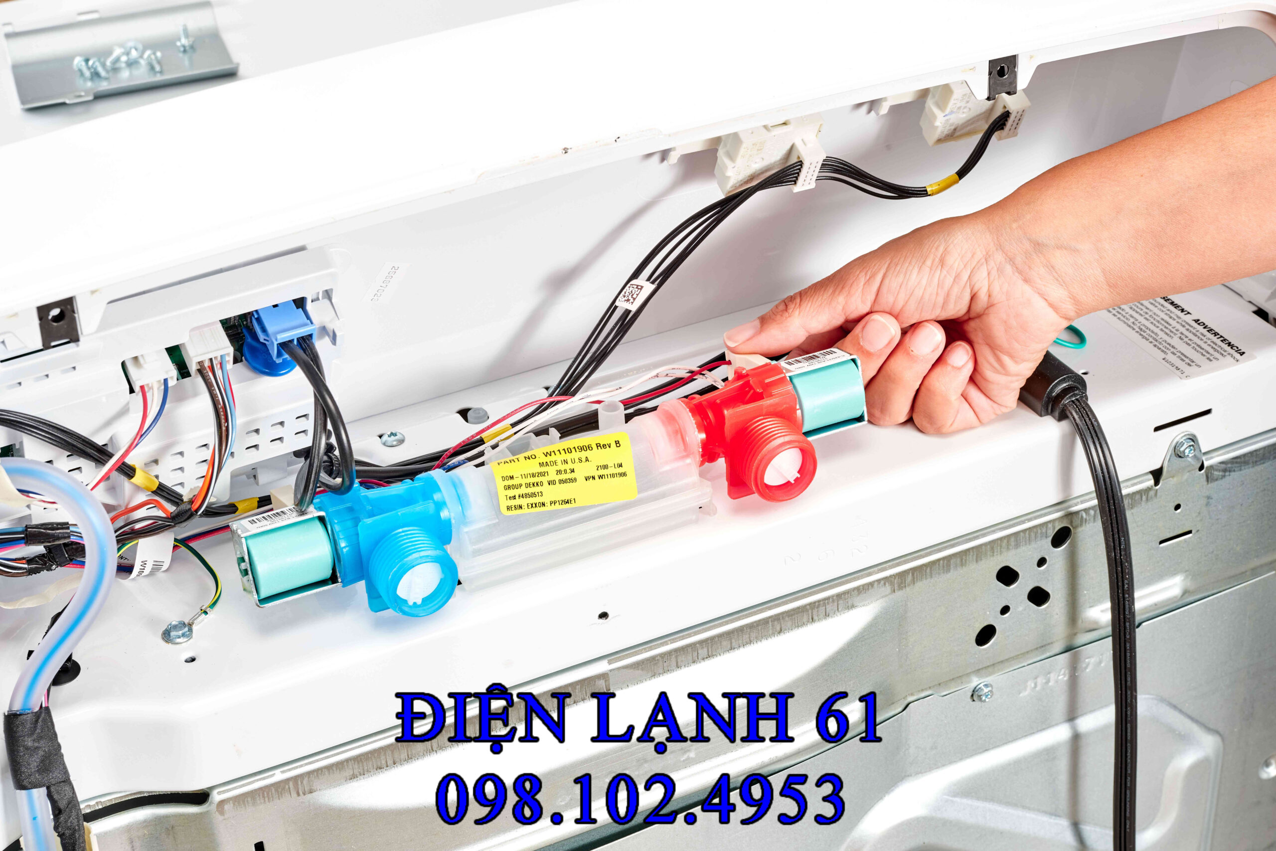 Bảng giá thay van cấp máy giặt mới nhất 2026 chi tiết