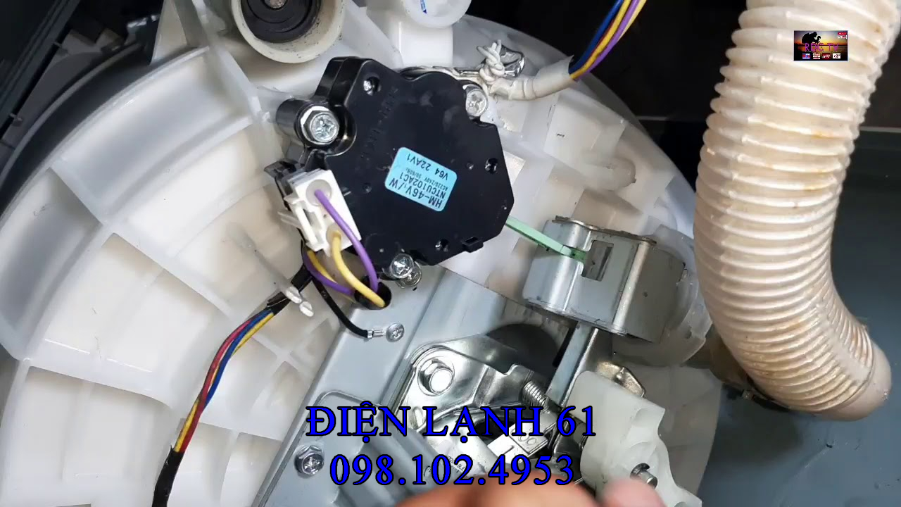 Quy trình kiểm tra motor xả máy giặt bằng đồng hồ vạn năng