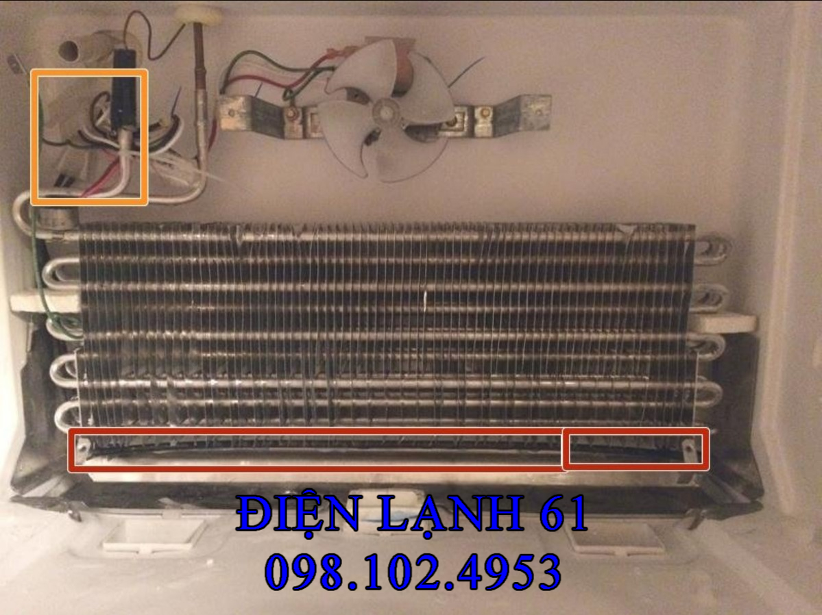 Vị trí lắp đặt sò lạnh kẹp trên dàn lạnh